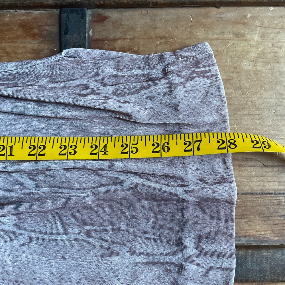 Vintage Clio Snake Print Stretch Midi Skirt - Picture 6 of 6